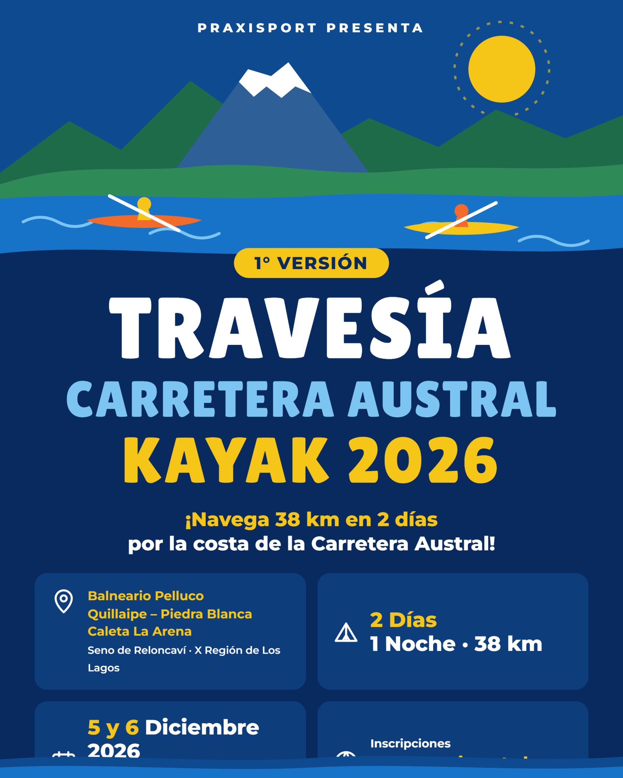 1° Travesía Carretera Austral Kayak 2026