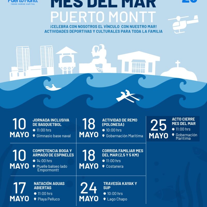 1° CONMEMORACION MES DEL MAR, MUNICIPALIDAD DE PUERTO MONTT / AGUAS ABIERTAS