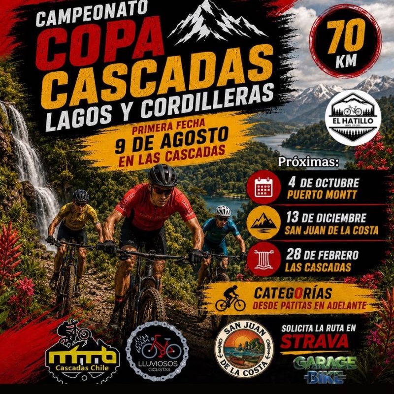 CAMPEONATO COPA CASCADAS LAGOS Y CORDILLERAS 1° VERSIÓN