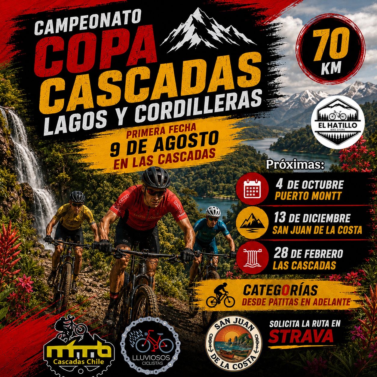 CAMPEONATO COPA CASCADAS LAGOS Y CORDILLERAS 1° VERSIÓN
